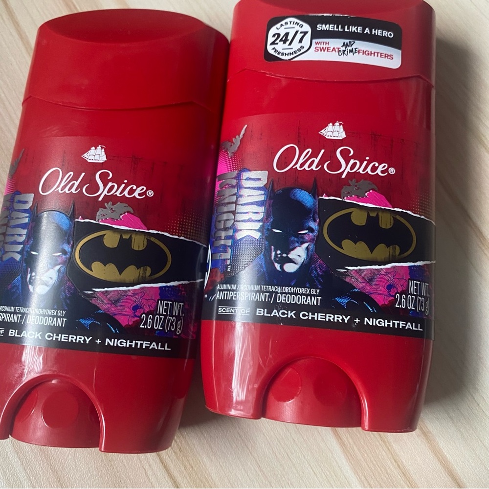 Old Spice Red Deodorant Batman sx 2‎ new